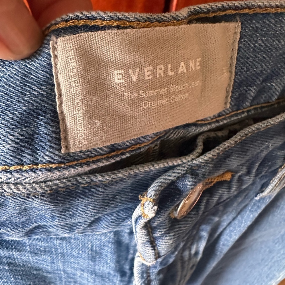 Women’s Everlane Size 28 Summer Slouch Jean. VGUC. Medium wash.Button fly! - Picture 7 of 16